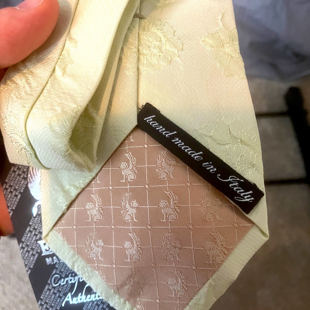 Eccomi Silk Tie, Pastel with certificate of authenticity